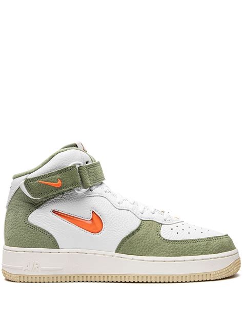 nike air force 1 mid olijf groen|air force 1 mid qs oil green.